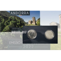 ANDORRA 2022- 2 X 1,25 EURO - Kulttuuriperintö Andorrasta - Orava ja Saint Jean de Caselles
