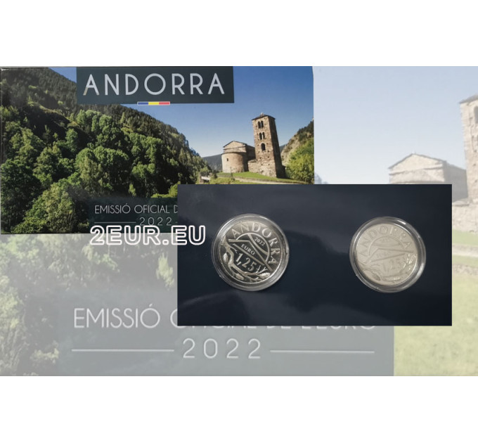 ANDORRA 2022- 2 X 1,25 EURO - Kulttuuriperintö Andorrasta - Orava ja Saint Jean de Caselles