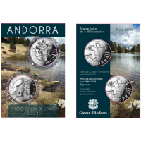 ANDORRA 2024- 2 X 1,25 EURO - Kulttuuriperintöä Andorrasta - Seitsemänkätinen risti - Kanolikhin Neitsyt Maria