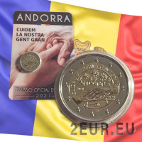 Andorra 2 euron BU-kolikkokortti 2021 - Pidämme huolta senioreistamme