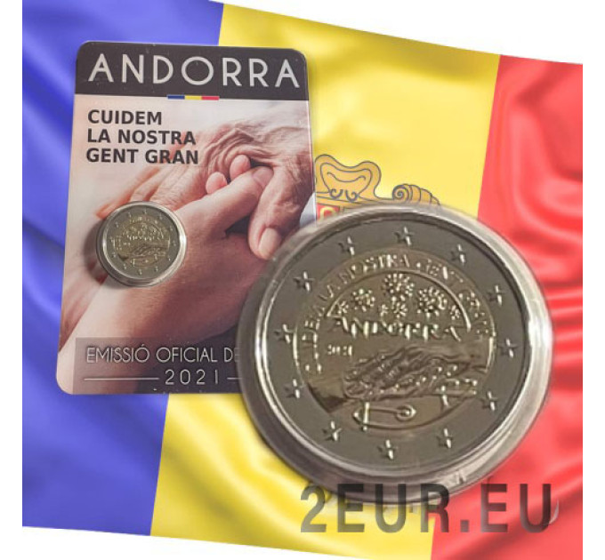 Andorra 2 euron BU-kolikkokortti 2021 - Pidämme huolta senioreistamme