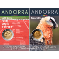 Andorra 2 euron BU-kolikkokortti 2025 - Euroopan pienten valtioiden pelit + Partakorppikotka