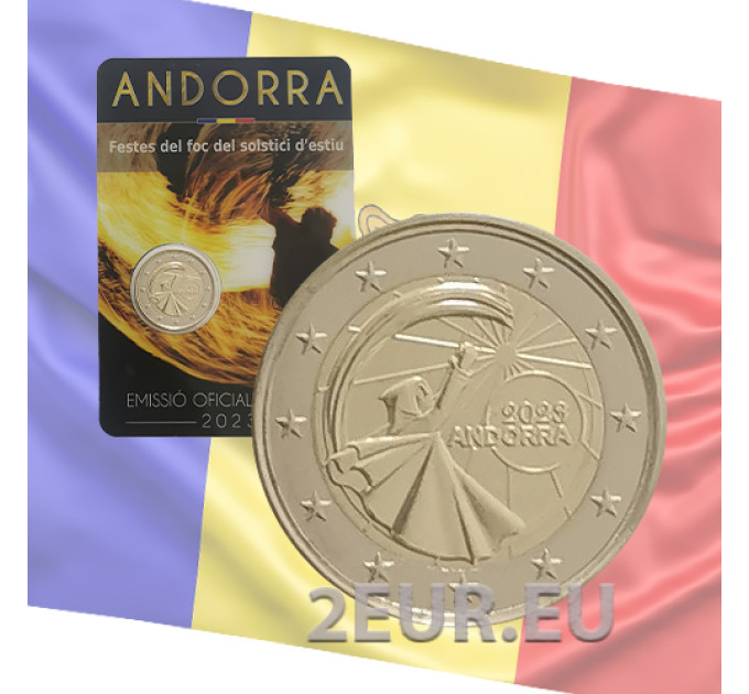 Andorra 2 euron BU-kolikkokortti 2023 - Kesäpäivänseisauksen festivaalit