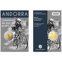 Andorra 2 euron BU-kolikkokortti 2024 - UCI-maastopyöräilyn MM-kilpailut Andorrassa