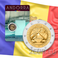 Andorra 2 euro BU coincard 2015 - 30 vuotta siitä, kun 18-vuotiaasta tuli laillista ikää 