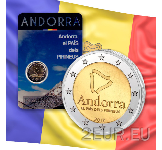 Andorra 2 euro BU coincard 2017 - Maa Pyreneillä 