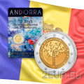 Andorra 2 euro BU coincard 2018 - Ihmisoikeuksien yleismaailmallisen julistuksen 70 vuotta 