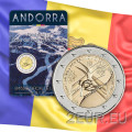 Andorra 2 euro BU coincard 2019 - Alppihiihdon maailmancupin finaali
