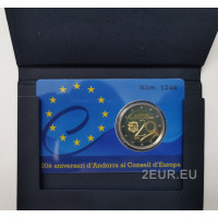 Andorra 2 euro todiste 2014 - 20 vuotta Euroopan neuvostossa