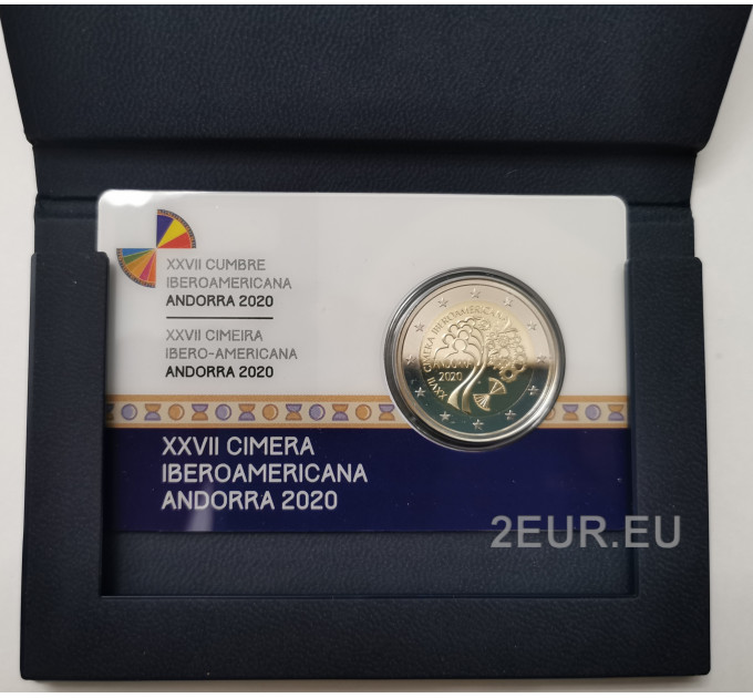 Andorra 2 euro todiste 2020 - Ibero-Amerikan 27. huippukokous Andorrassa 