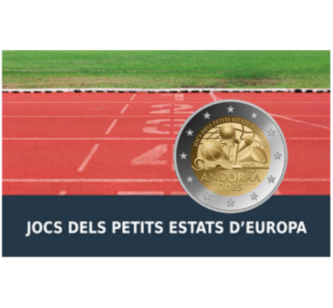 Andorra 2 euro proof 2025 - Euroopan pienten valtioiden pelit 