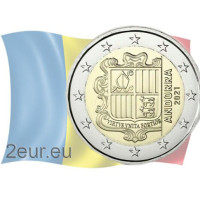 Andorra 2€ UNC 2021 - Vaakuna 