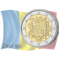 Andorra 2€ UNC 2023 - Vaakuna 