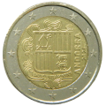 Andorra 2€ UNC 2024 - Vaakuna 
