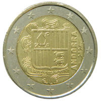 Andorra 2€ UNC 2024 - Vaakuna 