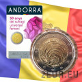 Andorra 2 euro BU coincard 2020 - 50 vuotta siitä kun Andorra esitteli naisten äänioikeuden