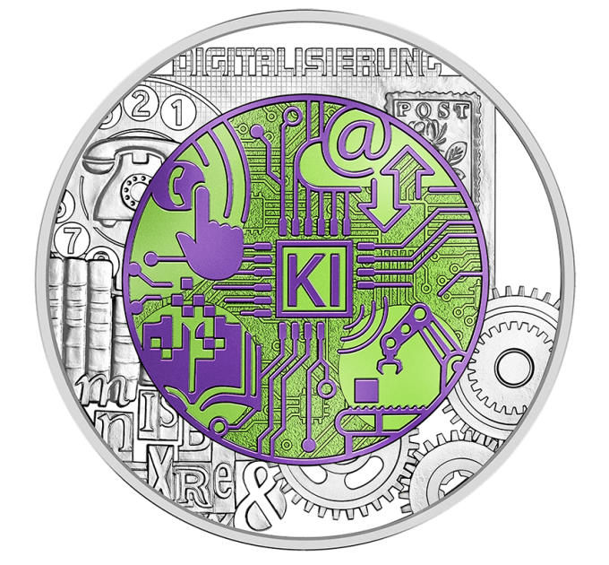 Itävalta 25 euron Hopeinen niobiumkolikko 2025 - Digitalisaatio