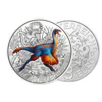 Itävalta 3 euron kolikko 2022-3 - Swift Ornithomimus