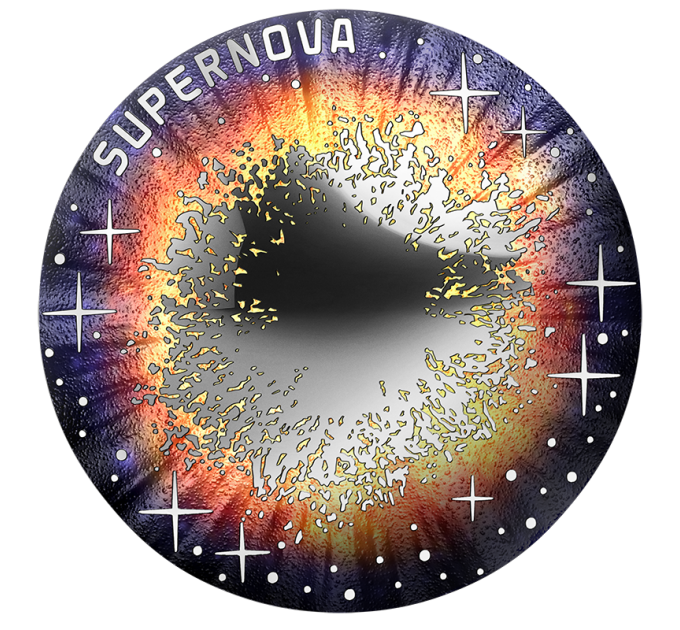 Itävalta 20 euroa Hopeakolikko 2024 – Karttamaton universumi – Supernova