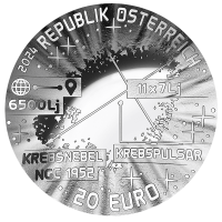 Itävalta 20 euroa Hopeakolikko 2024 – Karttamaton universumi – Supernova
