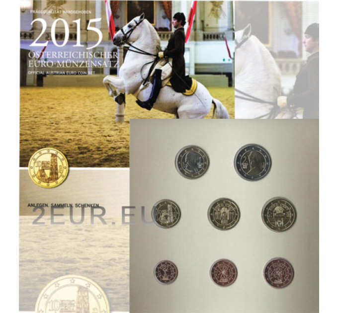 Itävalta BU 2015 - Euro joukko kolikoita