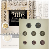 Itävalta BU 2016 - Euro joukko kolikoita