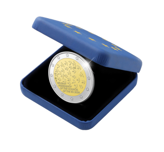 Belgia 2 euroa proof 2024 - EU-puheenjohtajuus