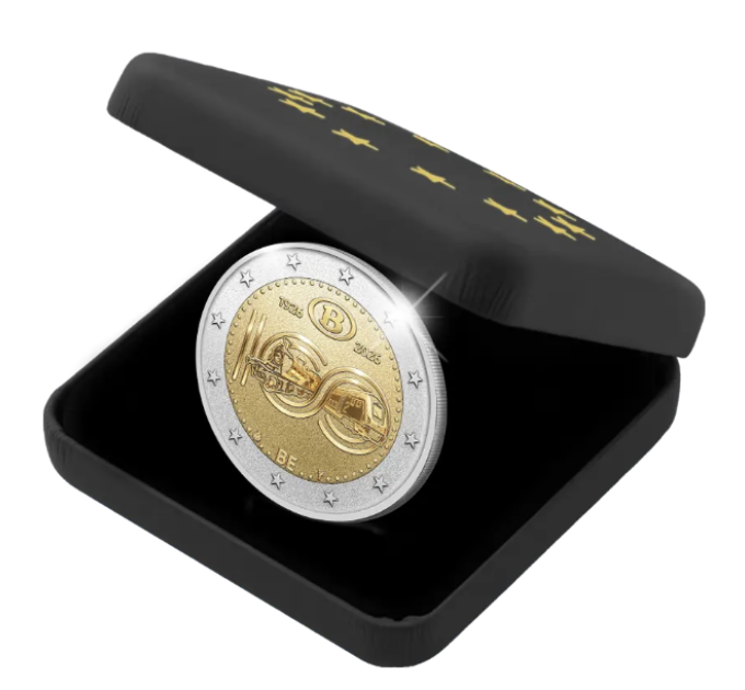 Belgia 2 euroa proof Reverse 2026 - 100 vuotta NMBS:ää