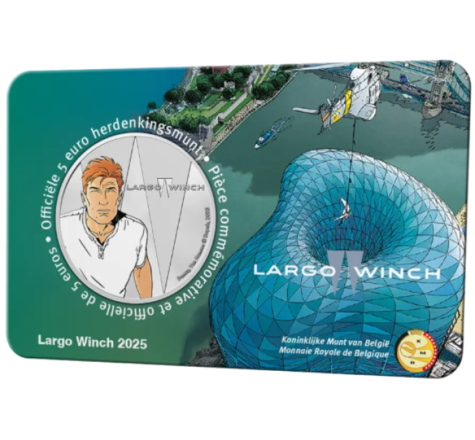 Belgia 5 euron BU 2025 - Largo Winch - Väri