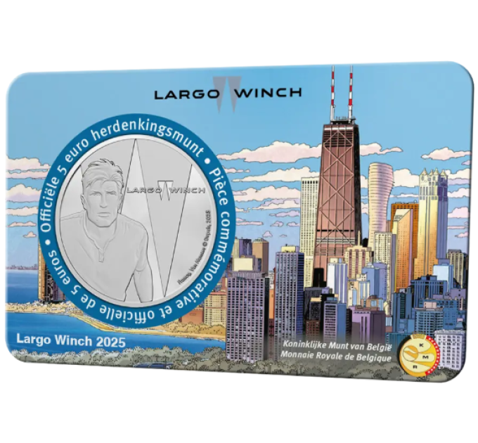 Belgia 5 euron BU 2025 - Largo Winch - Relief