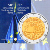 Belgia 2 euroa BU 2007 - Rooman sopimus 