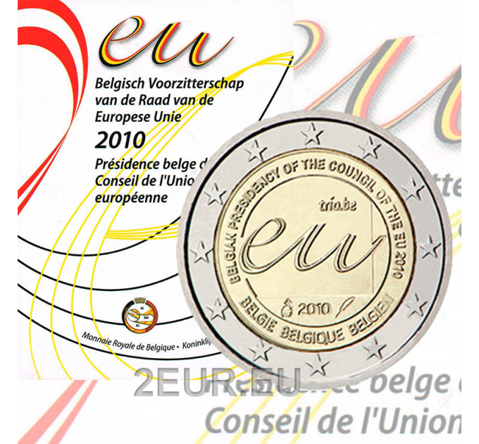 Belgia 2 euroa BU 2010 - EU-puheenjohtajuus 