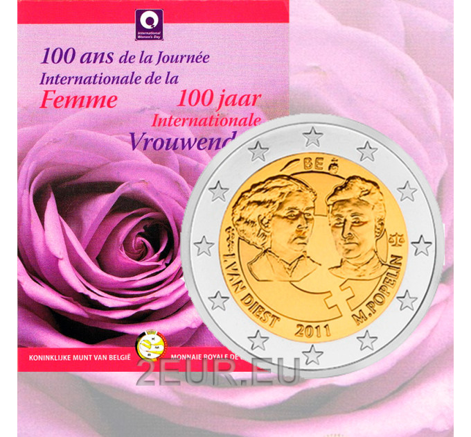 Belgia 2 euroa BU 2011 - Kansainvälinen naistenpäivä 