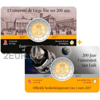 Belgia 2 euroa BU 2017 - 200 Years University of Liège - NL+FR