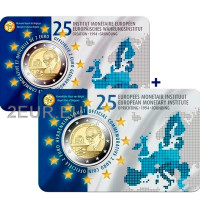 Belgia 2 euroa BU 2019 - Euroopan rahapoliittisen instituutin 25. vuosipäivä - NL+FR 