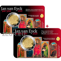 Belgia 2 euroa BU 2020 - Jan van Eyck - NL+FR