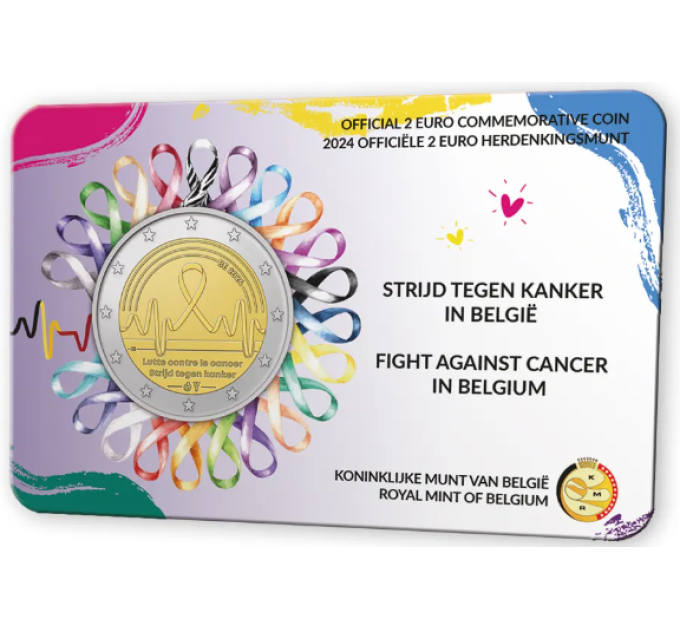 Belgia 2 euroa BU 2024 - Syövän hallinta - NL