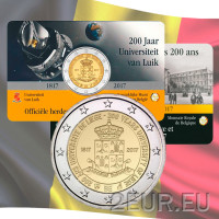 Belgia 2 euroa BU 2017 - 200 Years University of Liège - NL 