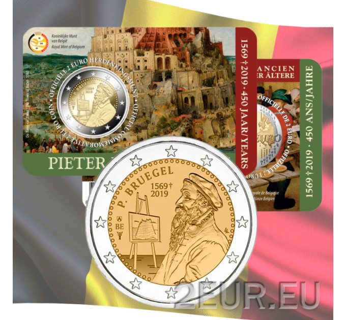 Belgia 2 euroa BU 2019 - Pieter Bruegel vanhemman kuoleman 450-vuotispäivä - NL 
