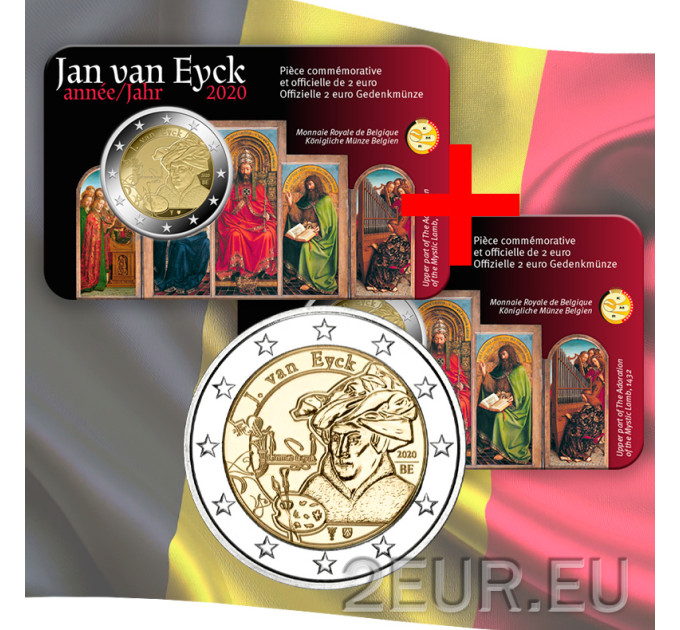 Belgia 2 euroa BU 2020 - Jan van Eyck - FR 
