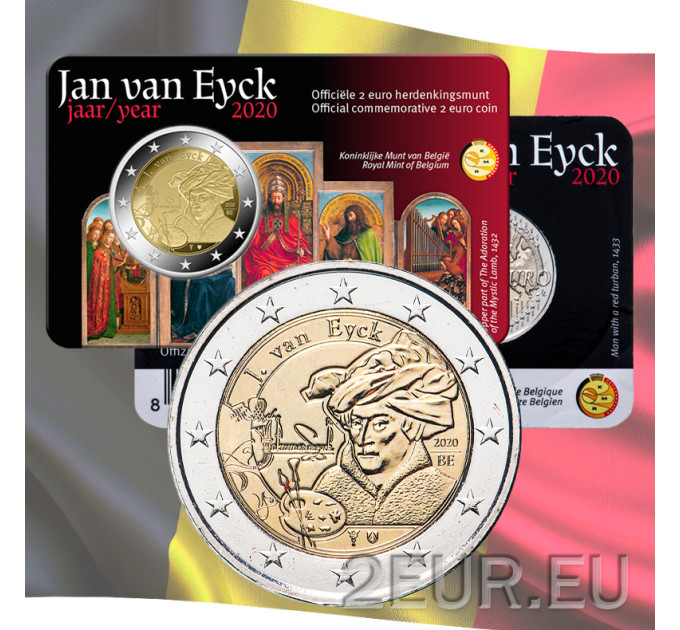 Belgia 2 euroa BU 2020 - Jan van Eyck - NL