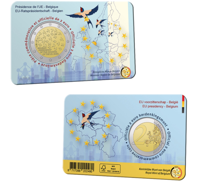 Belgia 2 euroa BU 2024 - EU-puheenjohtajuus - FR