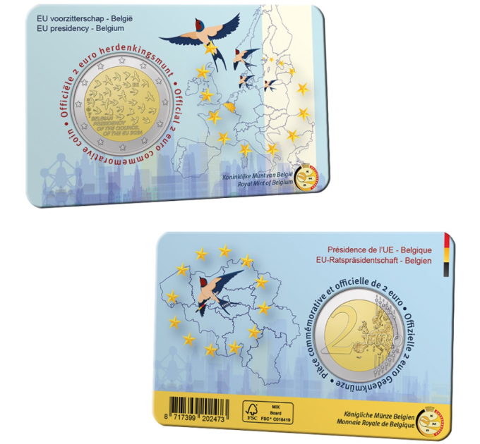 Belgia 2 euroa BU 2024 - EU-puheenjohtajuus - NL