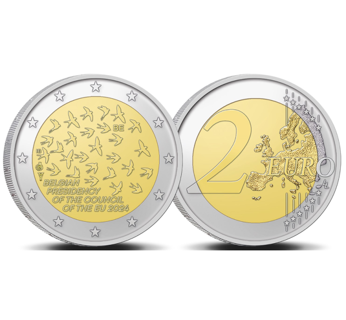 Belgia 2 euroa UNC 2024 - EU-puheenjohtajuus 