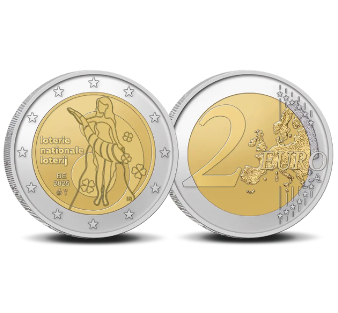 Belgia 2 euroa UNC 2025 - Belgian kansallinen lotto