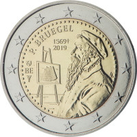 Belgia 2 euro UNC 2019 - Pieter Bruegel vanhemman kuoleman 450 vuotta 