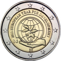 Belgia 2 euro UNC 2015 - Kehitysyhteistyön eurooppalainen teemavuosi 