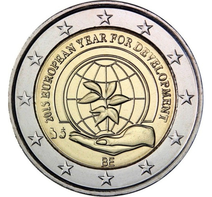 Belgia 2 euro UNC 2015 - Kehitysyhteistyön eurooppalainen teemavuosi 