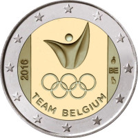 Belgia 2 euro UNC 2016 - Rio de Janeiron kesäolympialaiset 