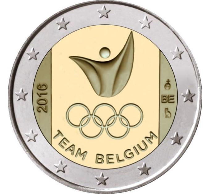 Belgia 2 euro UNC 2016 - Rio de Janeiron kesäolympialaiset 